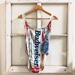 VINTAGE Budweiser One-Piece Swimsuit *RARE*